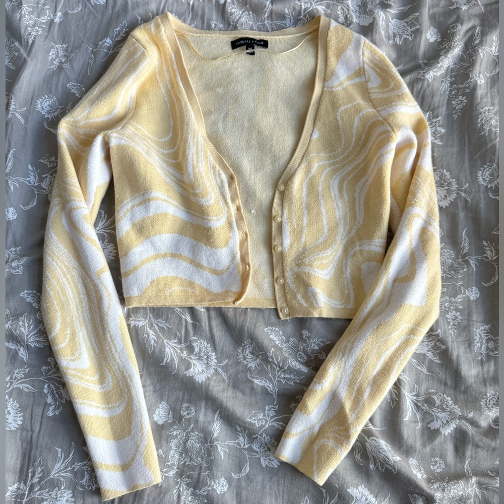 Yellow Cardigan Kendall Kylie